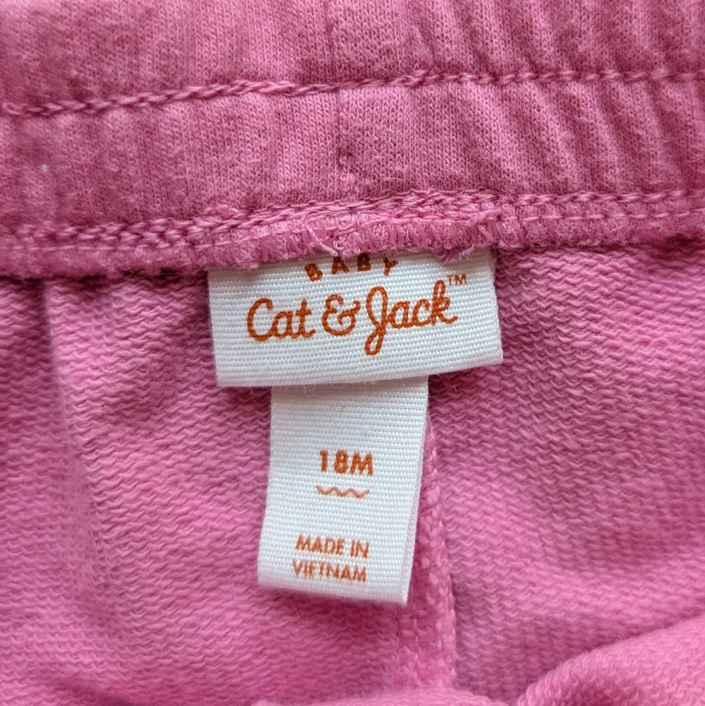 Cat & Jack Mint Green Pink Top And Shorts 18 Months